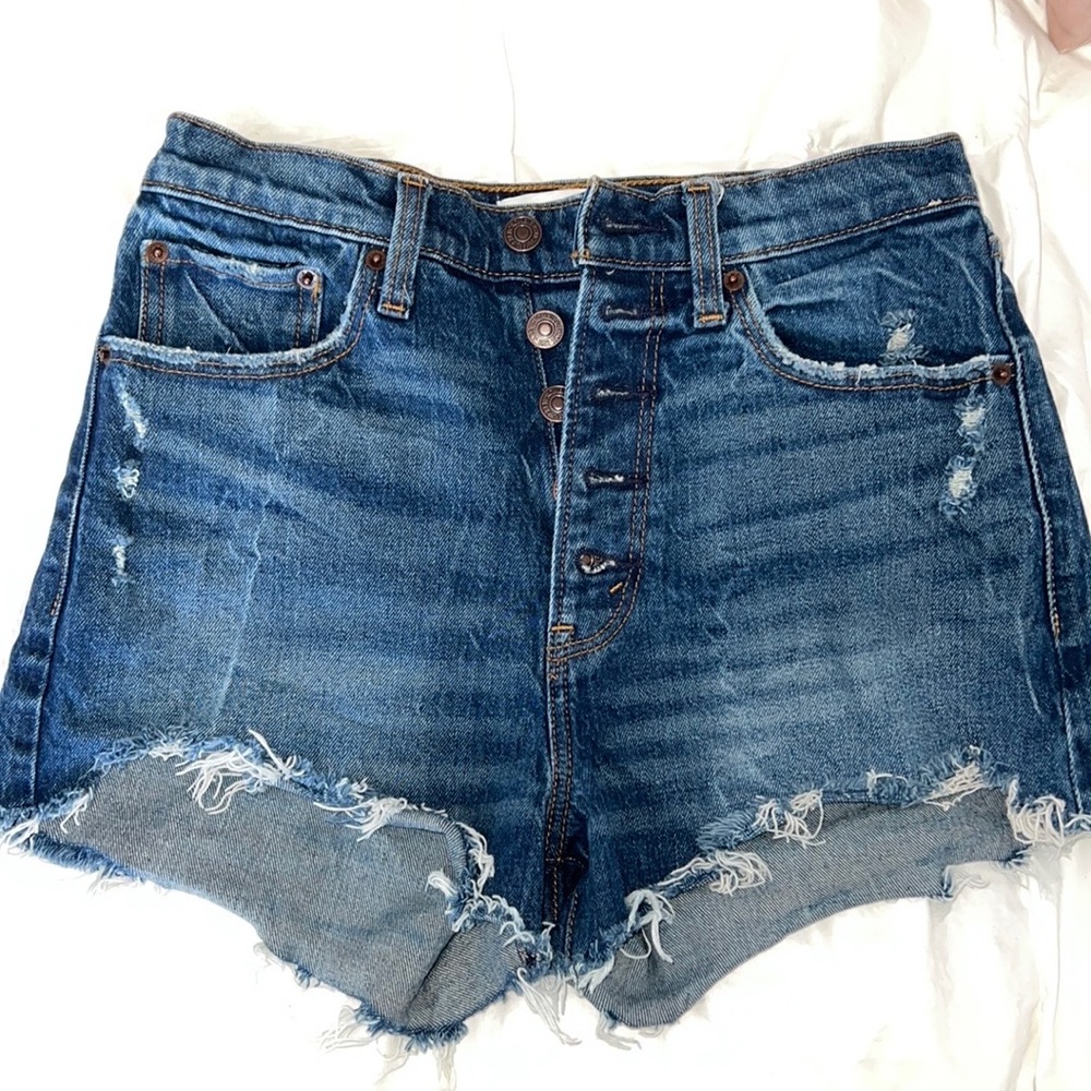 abercrombie and fitch high rise mom shorts